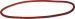 Corde sans fin lastique perlon rouge ASCO-CORDEX,  6 x 1100 mm