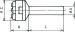 Non adjustable die-holder for non adjustable Screw-platetype V 10 - 14
