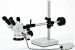 Microscope trioculaire ASCO SPZT-50UNF-SM avec statif et zoom : 6.7  50X